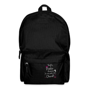 Gardez Le Prince Charmant Je Veux Juste Son Cheval - Sac à dos - noir - Devant