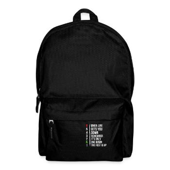 Moto Moto Gears - Quand la vie vous gagne - Sac à dos - noir - Devant