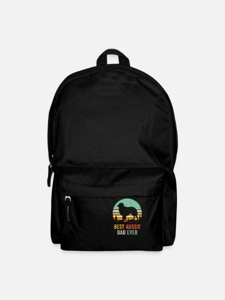Australischer Schäferhund Papa Best Dad Ever Shirt - Ret - Rucksack - Schwarz