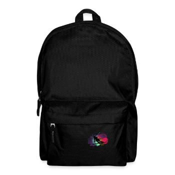 Funny ski skier mountains skiing saying gift - Backpack - black - Front