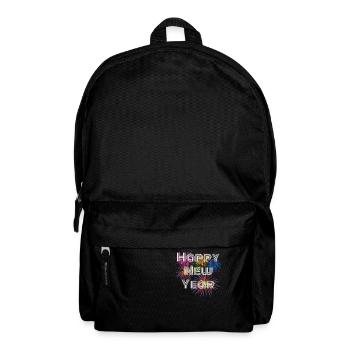Frohes Neues Jahr, Frohes Neues Jahr, Frohes Neues Jahr - Rucksack - Schwarz - Vorne