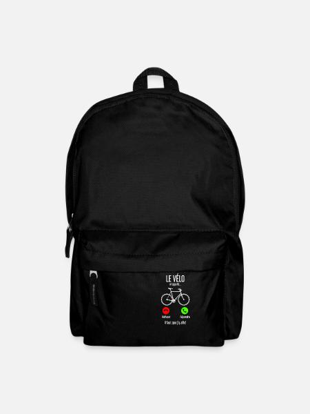 Le Vélo M appelle Il Faut Que J y Aille Cycliste - Sac à dos - noir