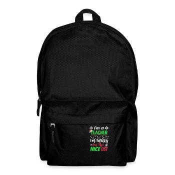 Lehrer Weihnachten - Rucksack - Schwarz - Vorne