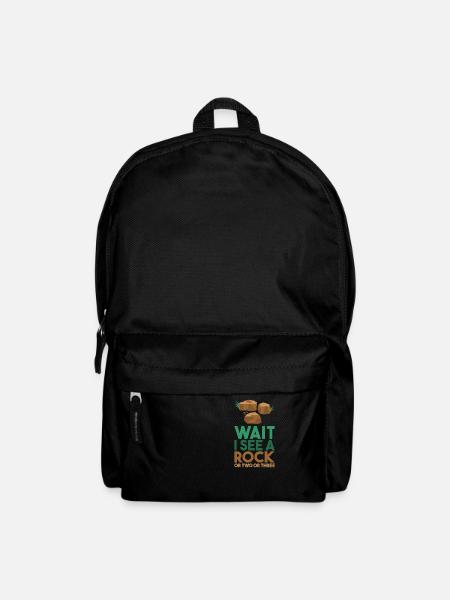 Wait I See A Rock - Rucksack - Schwarz