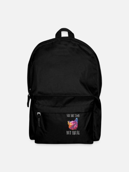 Vegan Tierschutz Not The Same But Equal Veganer - Rucksack - Schwarz