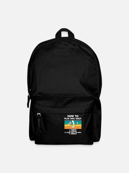 Disc-Golf Discgolf-Geschenkidee - Rucksack - Schwarz