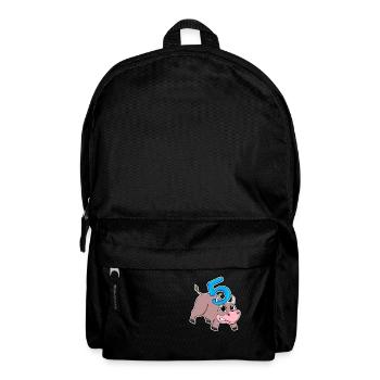 Taureau taureau d'anniversaire pour enfants de 5 ans - Sac à dos - noir - Devant