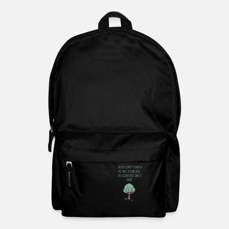 Die beste Zeit, um einen Baum zu pflanzen, war vor 20 Jahren - Rucksack - Schwarz