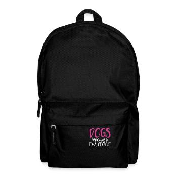 Hunde Spruch lustig Geschenk Hund - Rucksack - Schwarz - Vorne