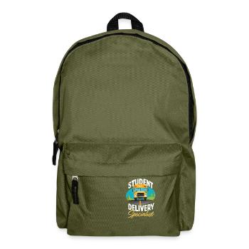 Schulbus Schüler Liefern Busfahrer Geschenk - Rucksack - Olivgrün - Vorne