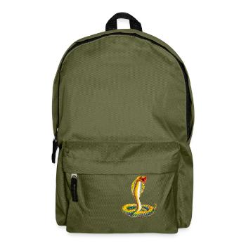 Serpent de pixel - Sac à dos - vert olive - Devant