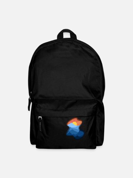 Landscape Painting Sunrise over the mountains - Rucksack - Schwarz