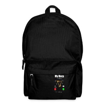 Harfe - Rucksack - Schwarz - Vorne