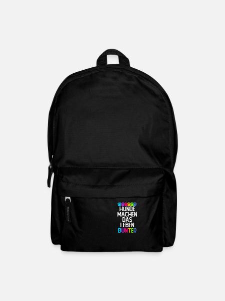 Hunde machen das Leben bunter - Rucksack - Schwarz
