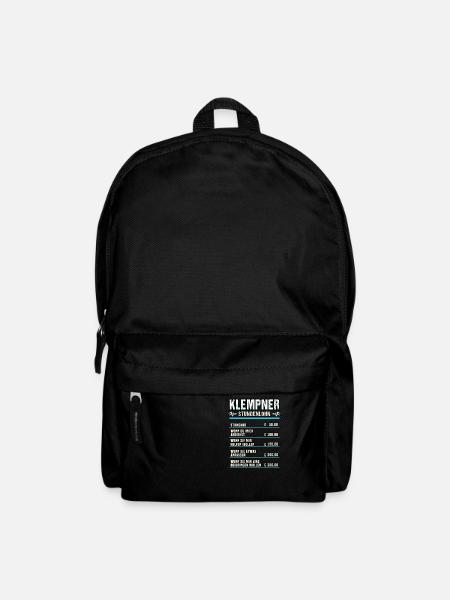 Klempner Handwerker Installateur Spruch Geschenk - Rucksack - Schwarz