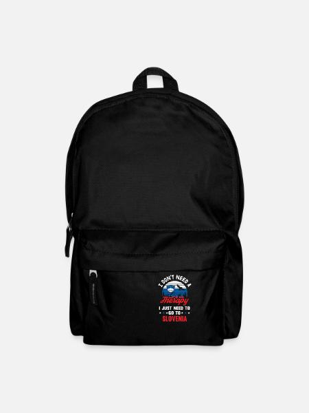 Slowenien Therapie Flagge Balkan Retro Geschenk - Rucksack - Schwarz