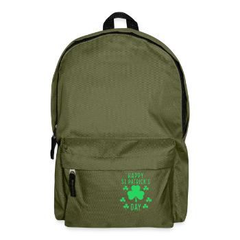 St Patricks Day, St Patricks Day, St Patricks Day - Backpack - olive green - Front