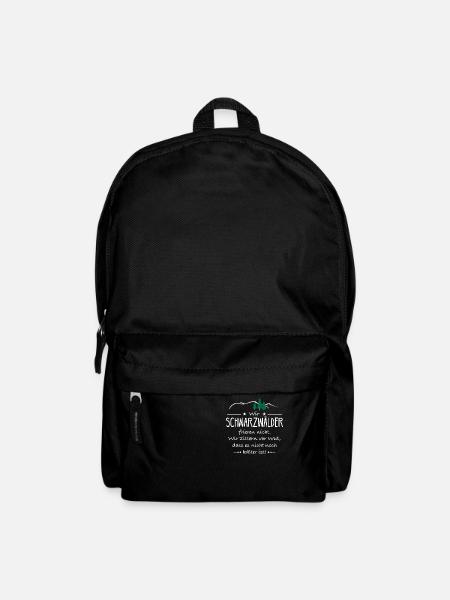 Schwarzwald Wandern Wald Geschenkidee - Rucksack - Schwarz