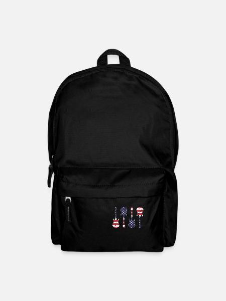 Country Music Retro Vintage Guitar - Backpack - black