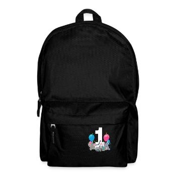 1. Anniversaire Bébé 1 1 animaux de la forêt - Sac à dos - noir - Devant