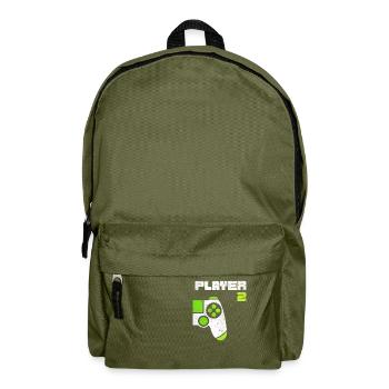 Player 1 Player 2 Gamer Partner Look - Backpack - olive green - Front