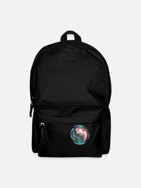 Axolotl Ying Yang - Backpack - black