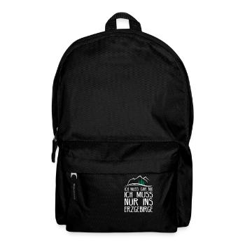Erzgebirge Sachsen Bergbau Aue Geschenkidee - Rucksack - Schwarz - Vorne