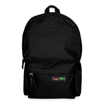 Heartbeat Germany and Brasil - Backpack - black - Front