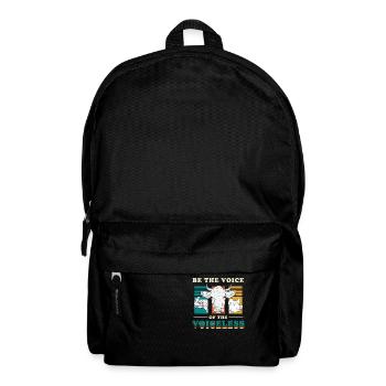 Be the Voice of the Voiceless Vegan Animal Welfare - Backpack - black - Front