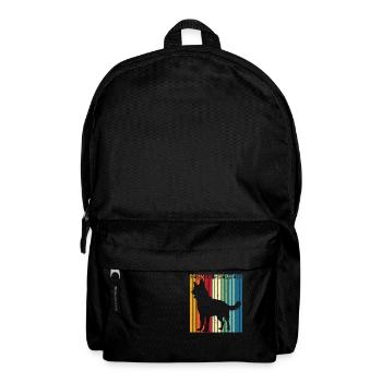 German Shepherd Shirt Retro German Shepherd T Shir - Backpack - black - Front