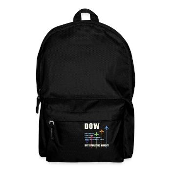 DOW Dry Operating Weight Airplane Weight Gift - Backpack - black - Front