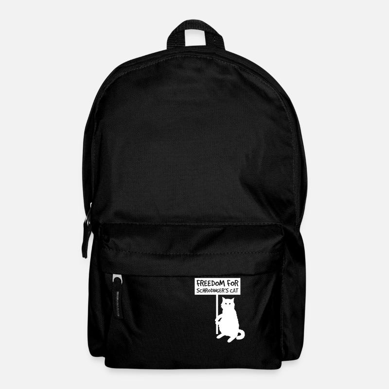 Freedom for Schrodinger's cat, sarcastic shirt - Backpack - black