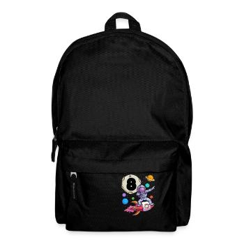 Dabbing Astronaut 8 Yrs Old Birthday Boy Space 8th - Backpack - black - Front
