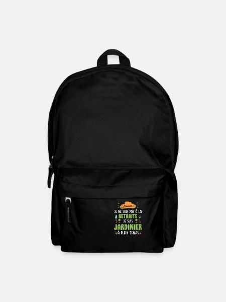 Jardinier Retraite Jardinage Cadeau Jardin - Sac à dos - noir