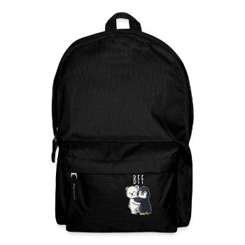 BFF beste Freunde für immer Partneroutfit Mädchen - Rucksack - Schwarz - Vorne