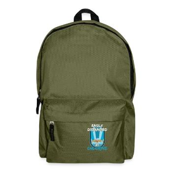 Wettkampf Schwimmen Design für einen Schwimmer - Rucksack - Olivgrün - Vorne