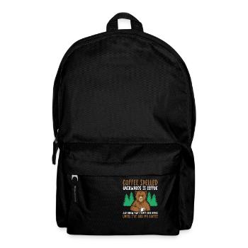Funny Coffee Spelled Backwards Is Eeffoc - Backpack - black - Front