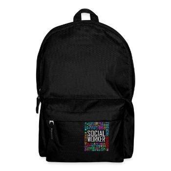 Love Social Worker Hero – Charitable Social Work - Backpack - black - Front