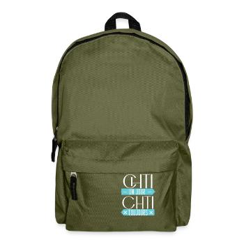 Chti one day ch'ti always gift humor chtimi - Backpack - olive green - Front