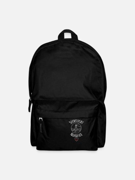 Seensucht Nordsee - Rucksack - Schwarz