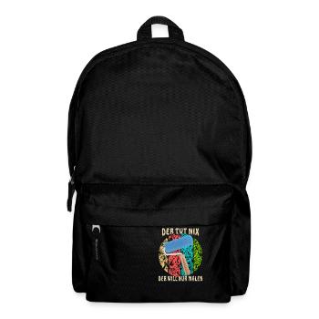 MALER DER TUT NIX DER WILL NUR MALEN - Rucksack - Schwarz - Vorne