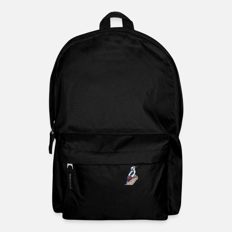 Buntspecht I bird hunter forest motif for - Backpack - black