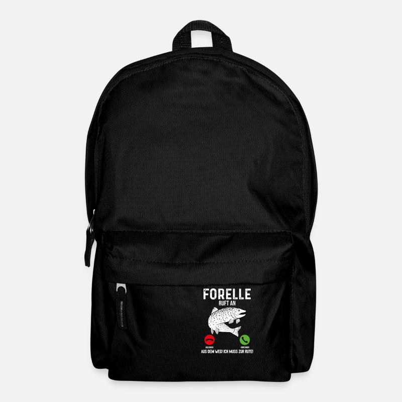 Forelle Angeln - Rucksack - Schwarz