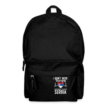 Serbia flag I Serbian Souvenirs - Rucksack - Schwarz - Vorne