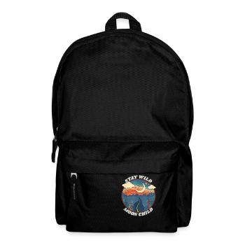 Wild Moonchild Live by the sun Love by the moon - Rucksack - Schwarz - Vorne