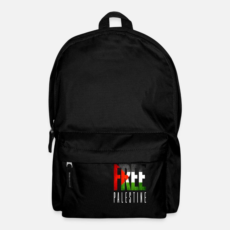 Palestine Free Freedom Free Gaza - Backpack - black