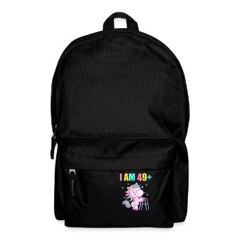 50 ans de licorne J’ai 49 ans+ 50 ans - Sac à dos - noir - Devant