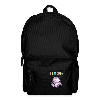 40 ans de licorne J’ai 39 ans+ 40 ans - Sac à dos - noir - Devant