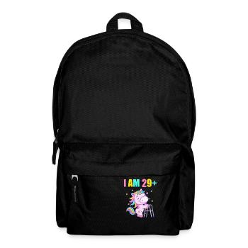 30 years unicorn I am 29+ 30th birthday - Backpack - black - Front
