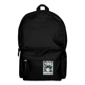 Schlagzeug Drum Sticks Schlagzeuger Opa - Rucksack - Schwarz - Vorne